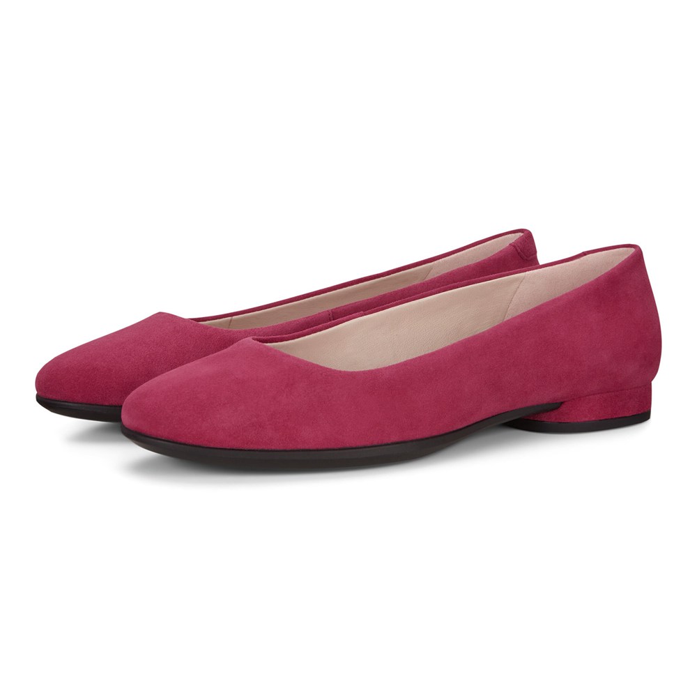 ECCO Womens Ballerinas Red - Anal - WPM-480632